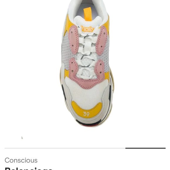 BALENCIAGA TRIPLE S SNEAKER 39 / USA 8 - Picture 5 of 7